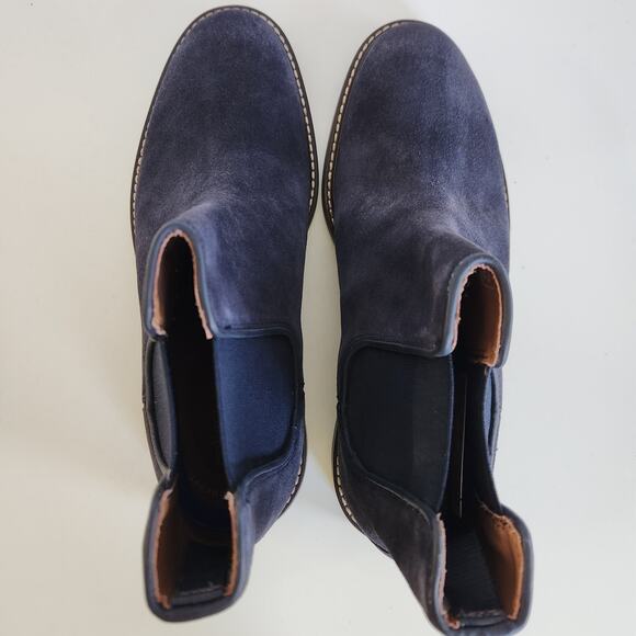 Clarks Men's Jaxen Chelsea Boot, Navy Suede, 8 - Picture 6 of 10